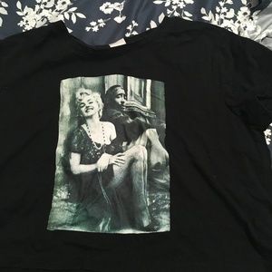 2pac and Marilyn Monroe crop top